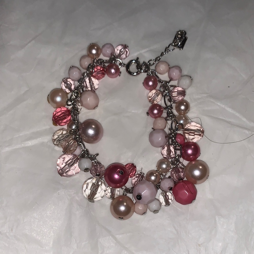 Elegant Pink Beaded Bracelet